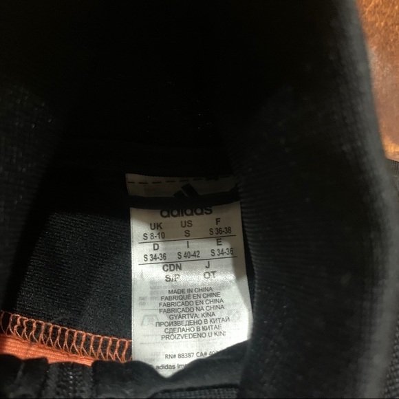 Adidas Climalite Black Peach Zip-Up Jacket S - Picture 7 of 7